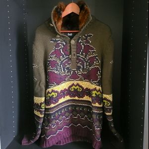 D&G sweater with fur trim